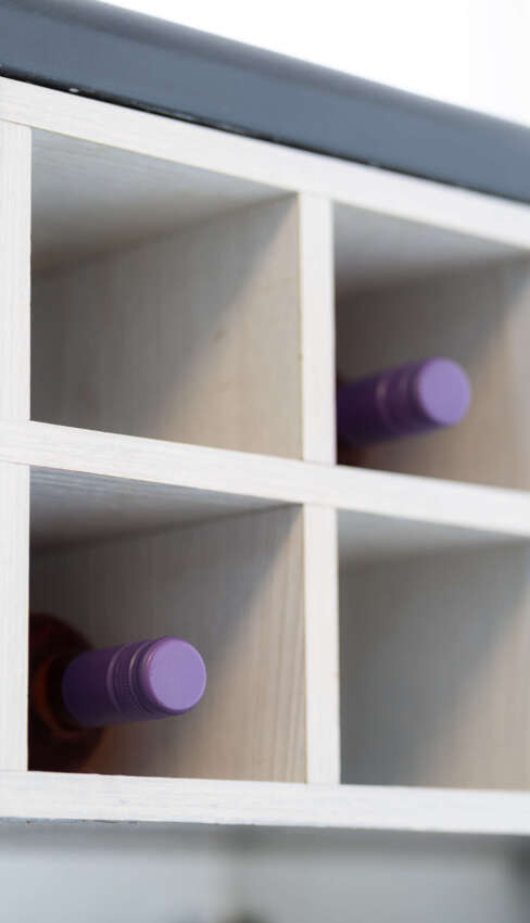 Local wine, courtesy of the homeowner