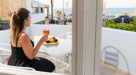 Perfect time for a glass of local wine.